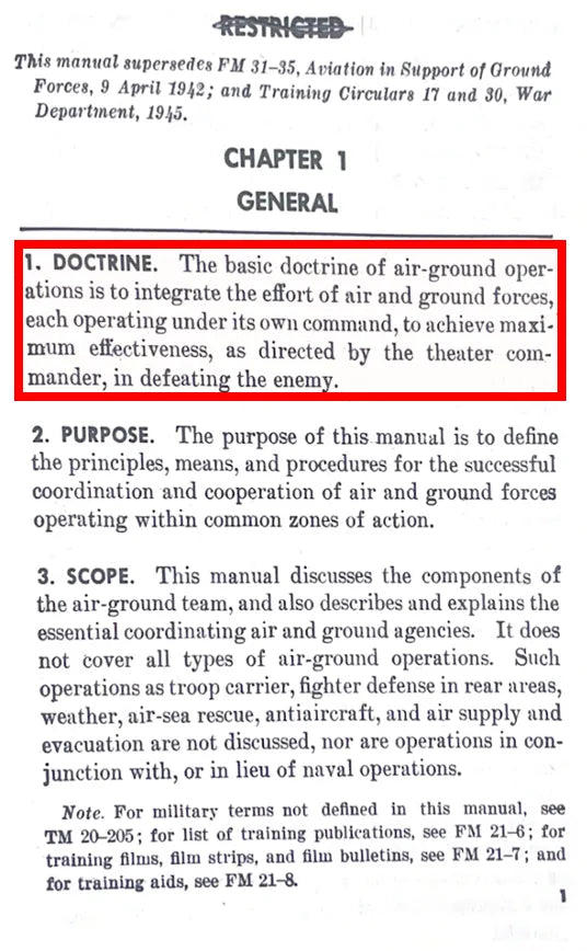 FM 31-35, First Mention of TACP