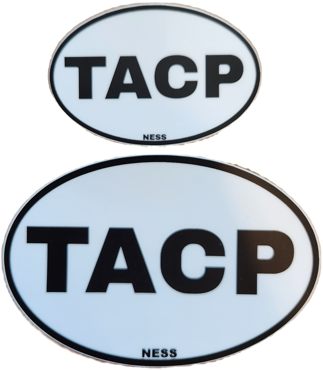 TACP Oval Stickers